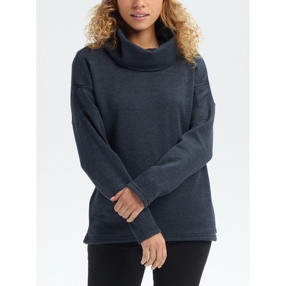 Burton Sweaters - Burton Women's‎ Ellmore Pullover Oversized Collar Pullover Sweatshirt Pockets S